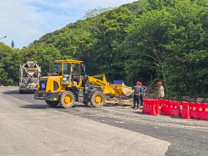 普陀区如意湾观光建设工程施工现场
